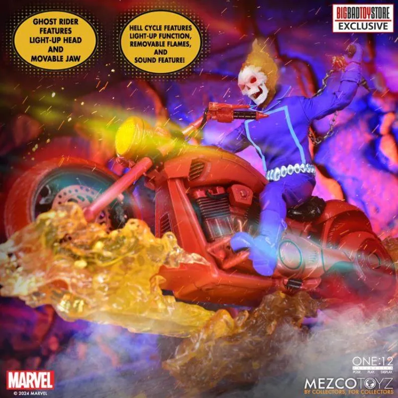 MEZCO оригинальный 1/12 готовый продукт подвижная изысканная фигурка Ghost Rider аниме игрушки Коллекционная модель праздничный подарок для мальчиков
MEZCO оригинальный 1/12 готовый продукт подвижная изысканная фигурка Ghost Rider аниме игрушки Коллекционная модель праздничный подарок для мальчиков