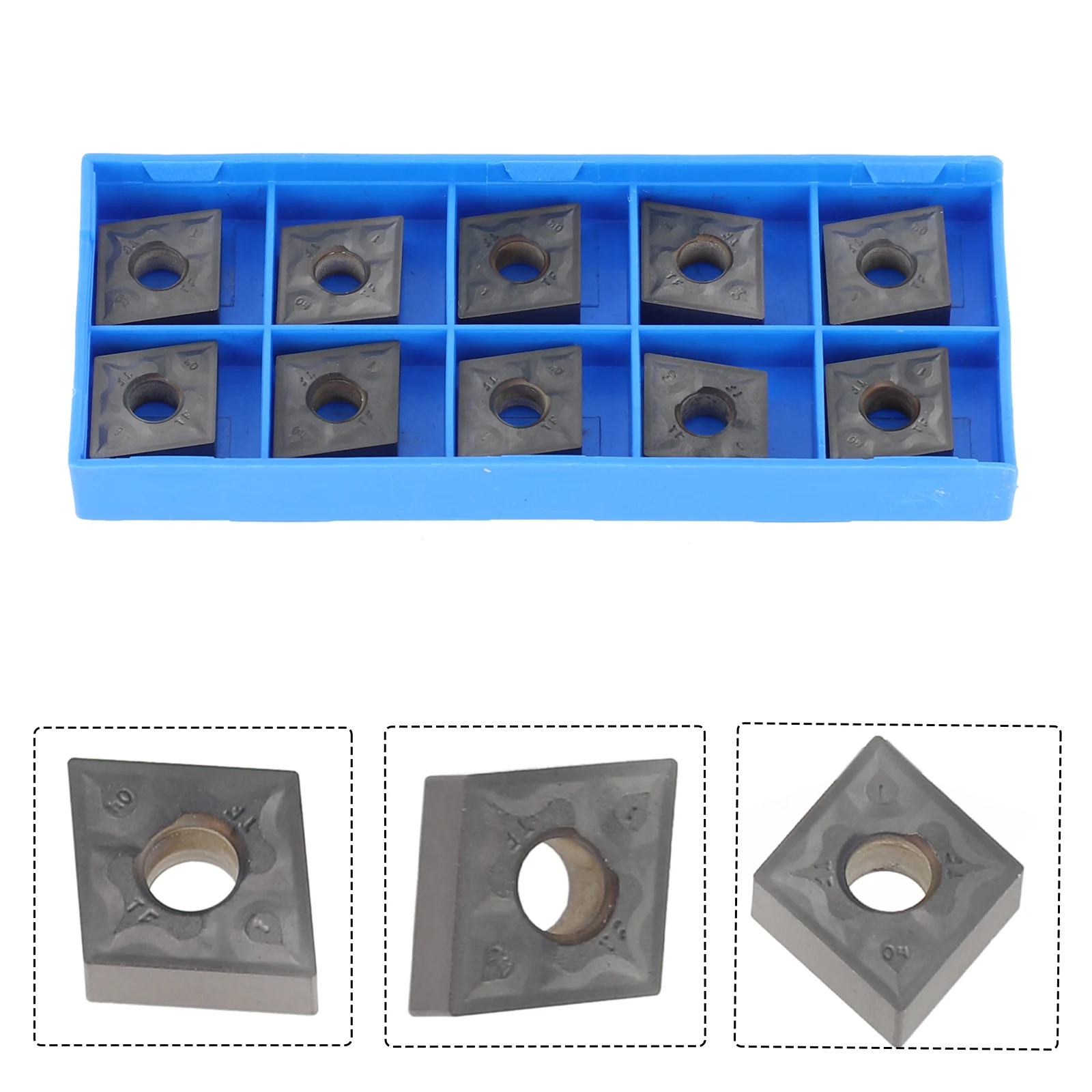 CNMG120404 TF IC907 Blade Carbide Inserts for Lathe Turning and Grinding Pack of 10 Designed for Easy Replacement
CNMG120404 TF IC907 Blade Carbide Inserts for Lathe Turning and Grinding Pack of 10 Designed for Easy Replacement
