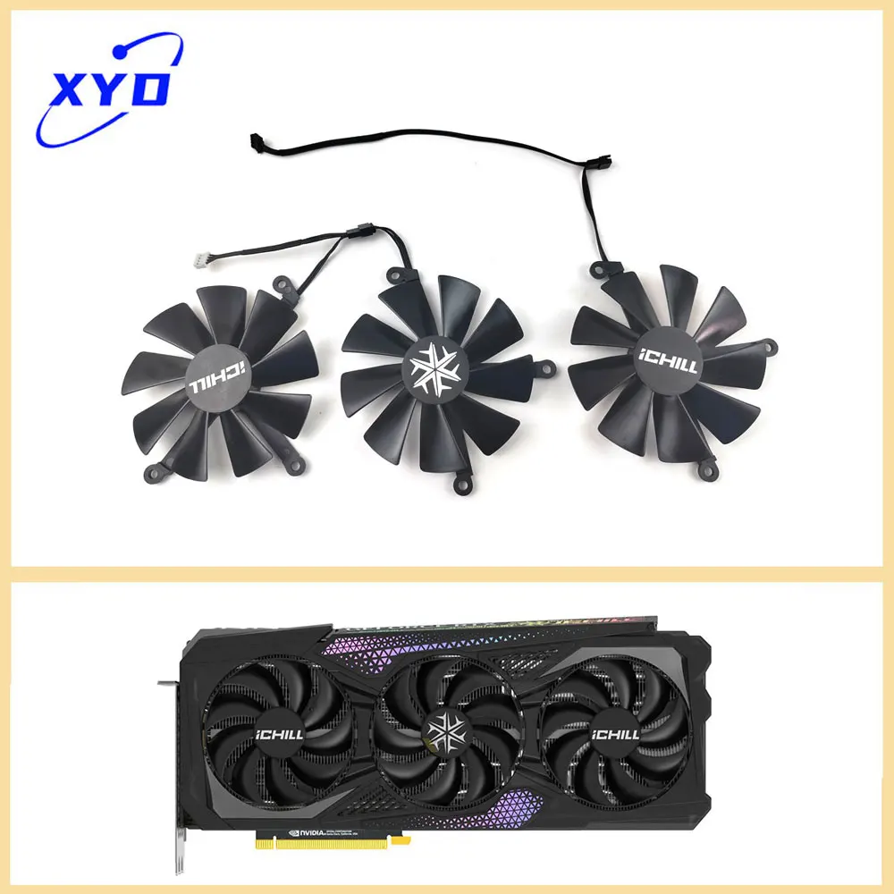 NEW 95MM Cooling Fan for INNO3D RTX4080 RTX4080S RTX4090 RTX4090D iCHILL X3 Graphics Video Card
NEW 95MM Cooling Fan for INNO3D RTX4080 RTX4080S RTX4090 RTX4090D iCHILL X3 Graphics Video Card
