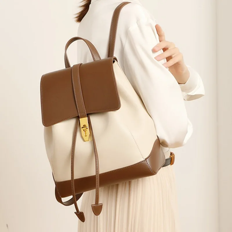 Girls Genuine Leather Backpack 2024 New Fashion Backpacks Large Capacity Cowhide School Bag
Girls Genuine Leather Backpack 2024 New Fashion Backpacks Large Capacity Cowhide School Bag