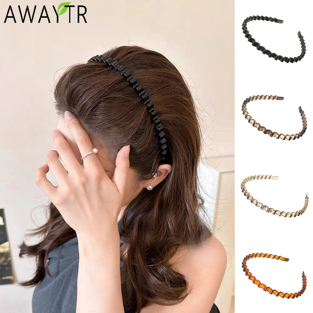 Женский обруч для волос AWAYTR, коричневый обруч для волос из чистого акрила, плетеный обруч для волос, головной убор для взрослых и девушек
Женский обруч для волос AWAYTR, коричневый обруч для волос из чистого акрила, плетеный обруч для волос, головной убор для взрослых и девушек