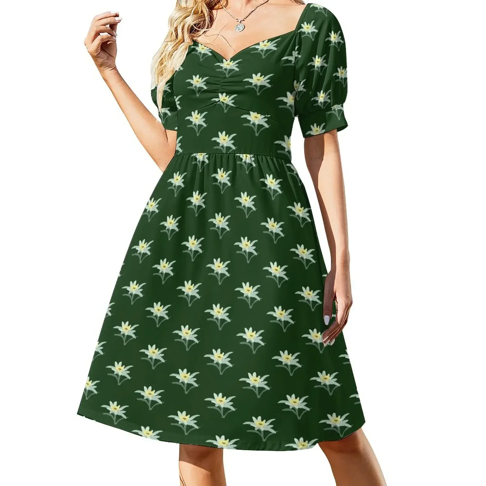 Edelweiss 2 - Green Background Short-Sleeved Dress Women's clothing summer dress woman 2025 trendy womens clothing Dress
Edelweiss 2 - Green Background Short-Sleeved Dress Women's clothing summer dress woman 2025 trendy womens clothing Dress
