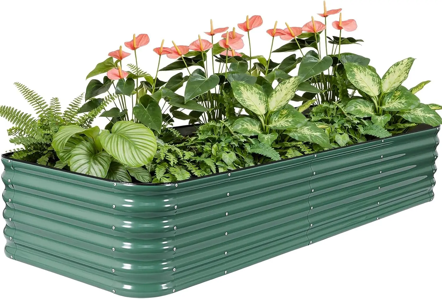 Galvanized Raised Garden Bed 8x3x1.4FT Outdoor Planter Box for Vegetables Herbs Flowers
Galvanized Raised Garden Bed 8x3x1.4FT Outdoor Planter Box for Vegetables Herbs Flowers