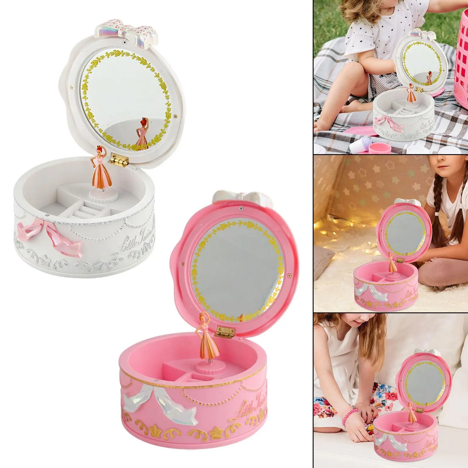Rotating Ballet Dancer Music Box Jewelry Storage Organizer Home Decor Jewelry Box for Home Dresser Living Room Apartments Girls
Rotating Ballet Dancer Music Box Jewelry Storage Organizer Home Decor Jewelry Box for Home Dresser Living Room Apartments Girls