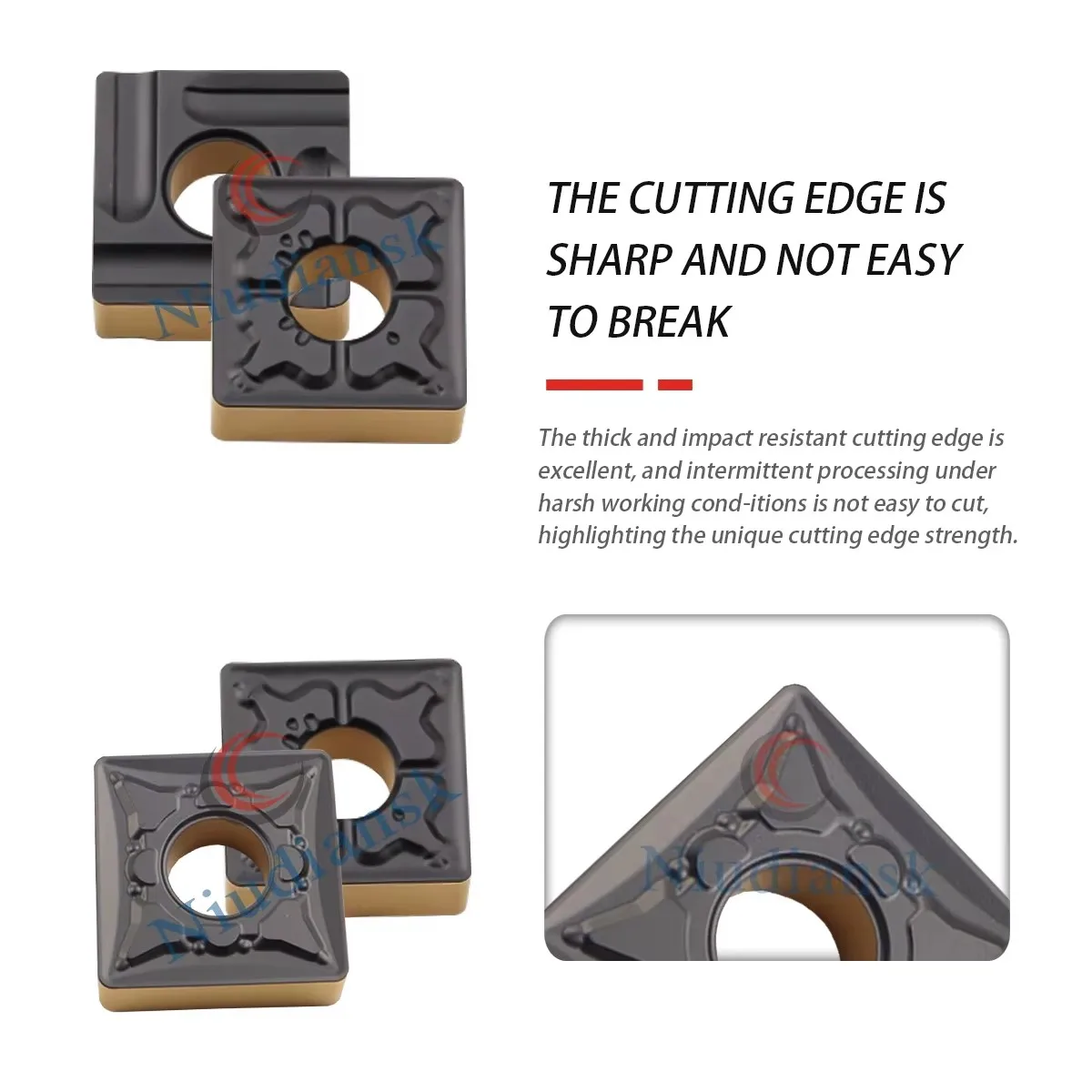 SNMG Series DESKAR Numerical Control Lathe Cutting Inserts SNMG120404/08-TM/R-S/L-S SNMG190612-CV LF9218 Processing Steel Parts
SNMG Series DESKAR Numerical Control Lathe Cutting Inserts SNMG120404/08-TM/R-S/L-S SNMG190612-CV LF9218 Processing Steel Parts
