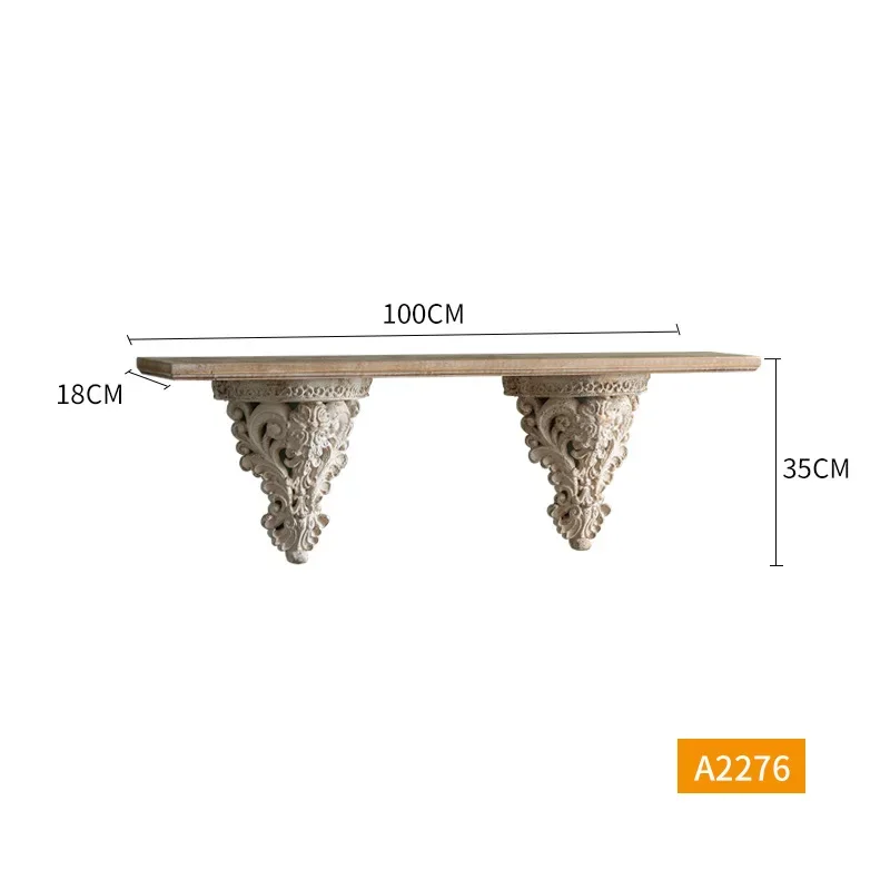 One-word board wall, storage shelves, court, retro carved white porch storage rack
One-word board wall, storage shelves, court, retro carved white porch storage rack