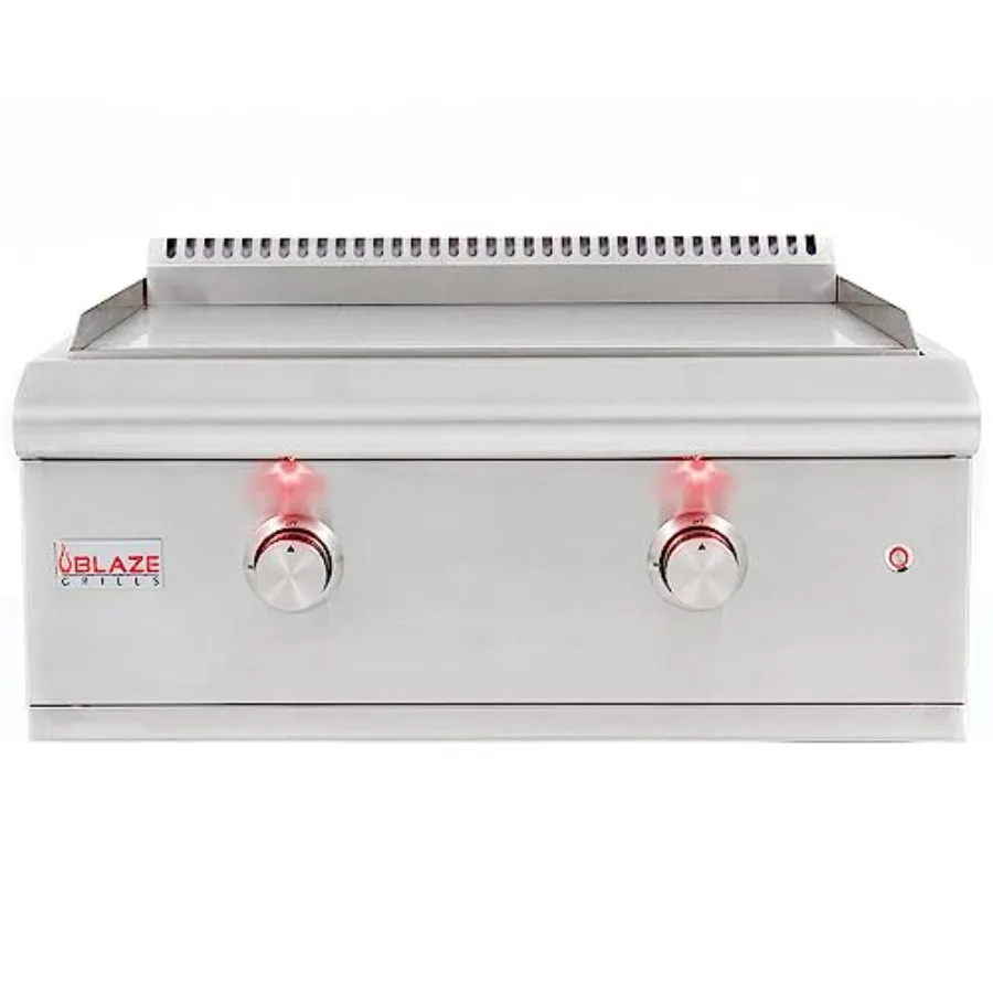 Blaze Grills Premium LTE 30-Inch Built-In Propane Griddle Stainless Steel Flat Top 36000 BTUs LED Control Knobs Push-and-Turn I
Blaze Grills Premium LTE 30-Inch Built-In Propane Griddle Stainless Steel Flat Top 36000 BTUs LED Control Knobs Push-and-Turn I