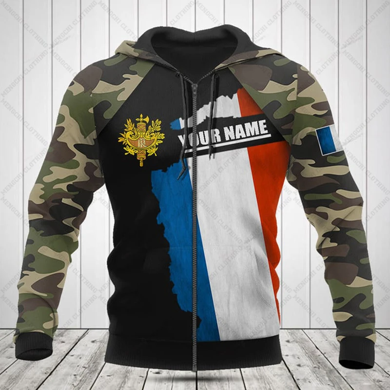 Custom Name France Flag Camouflage Zipper Hoodies Loose Unisex Oversize Sweatshirts Winter Casual Streetwear Tops Pullover
Custom Name France Flag Camouflage Zipper Hoodies Loose Unisex Oversize Sweatshirts Winter Casual Streetwear Tops Pullover