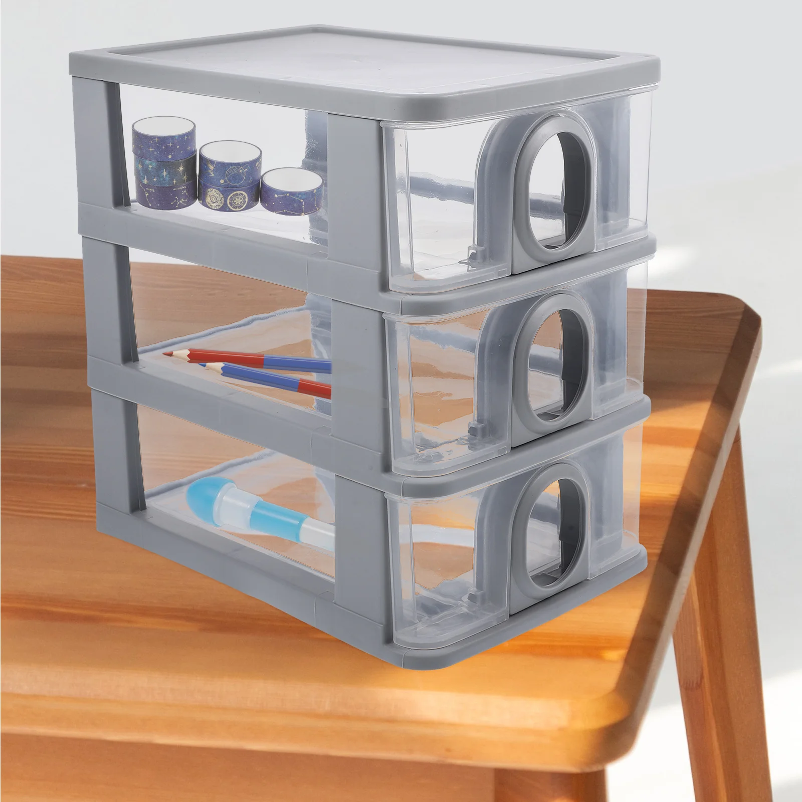 Sturdy Desktop Storage Box Plastic Organizer with Drawers for Cosmetics Makeup Brushes Skincare Lipsticks Home Office
Sturdy Desktop Storage Box Plastic Organizer with Drawers for Cosmetics Makeup Brushes Skincare Lipsticks Home Office