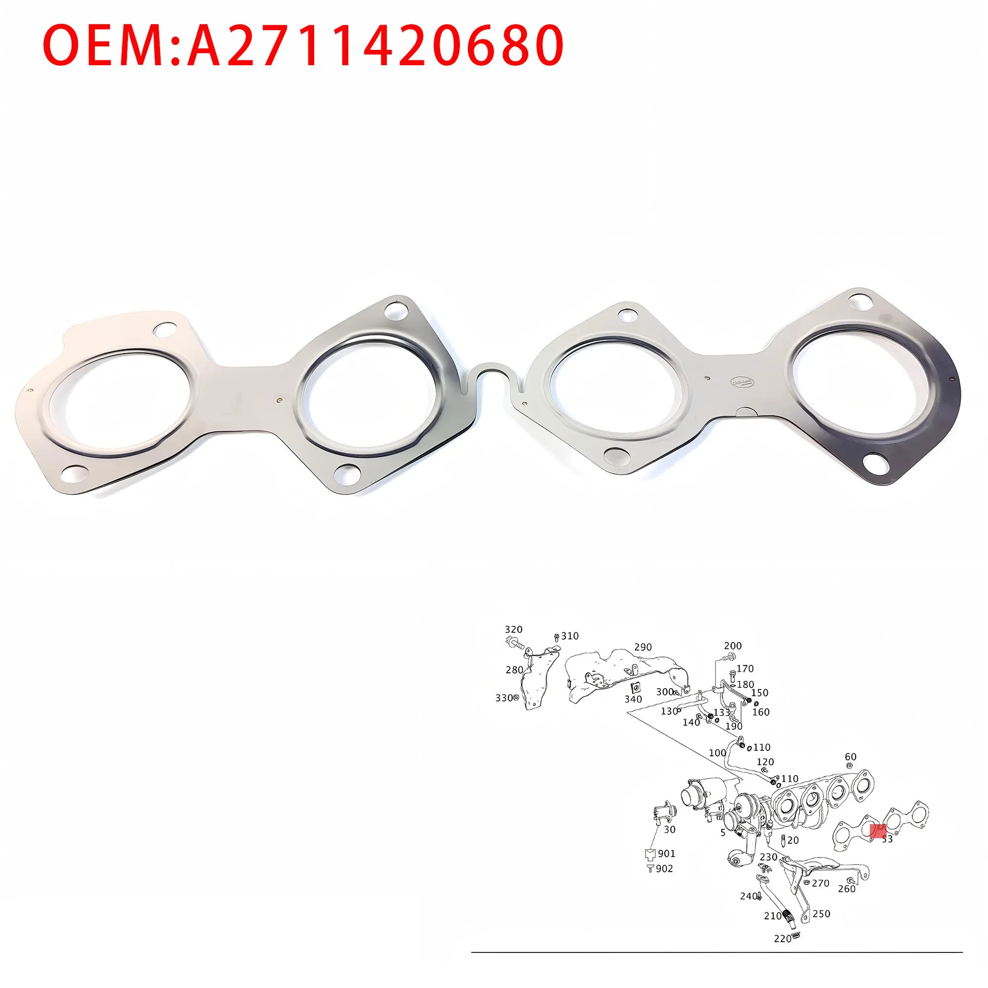 AISHANBAIHUODIAN Cylinder Head Valve Cover Gasket A2711420680 Fit for Mercedes Benz C 180 200 250 CGI E 200 250 CGI SLK 200 250
AISHANBAIHUODIAN Cylinder Head Valve Cover Gasket A2711420680 Fit for Mercedes Benz C 180 200 250 CGI E 200 250 CGI SLK 200 250