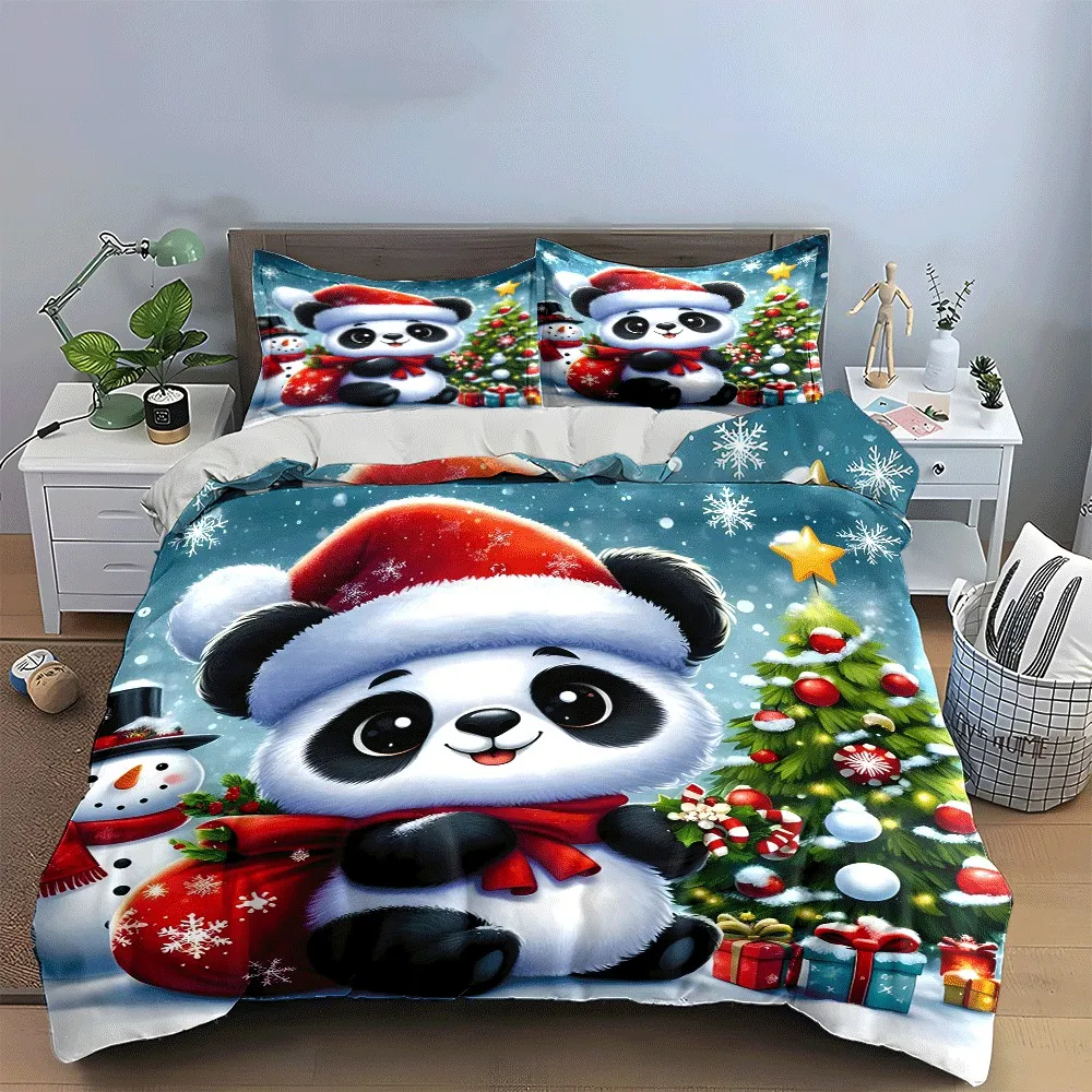 Christmas Panda Trio Gift Set Exquisite three-piece bedding set gift for kids and adults
Christmas Panda Trio Gift Set Exquisite three-piece bedding set gift for kids and adults