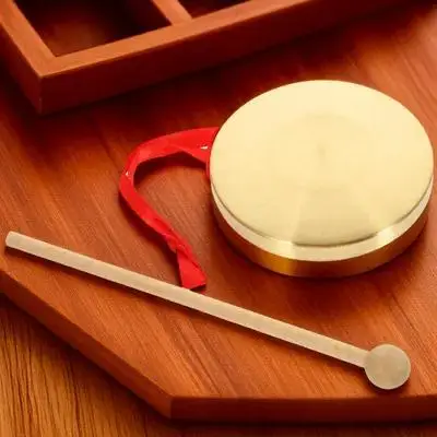 Mini Copper Gongs Drums Kids Toys Percussion Instrument Chinese Musical Golden Handmade Sturdy Durable Pure Sound Clear Loud 
Mini Copper Gongs Drums Kids Toys Percussion Instrument Chinese Musical Golden Handmade Sturdy Durable Pure Sound Clear Loud