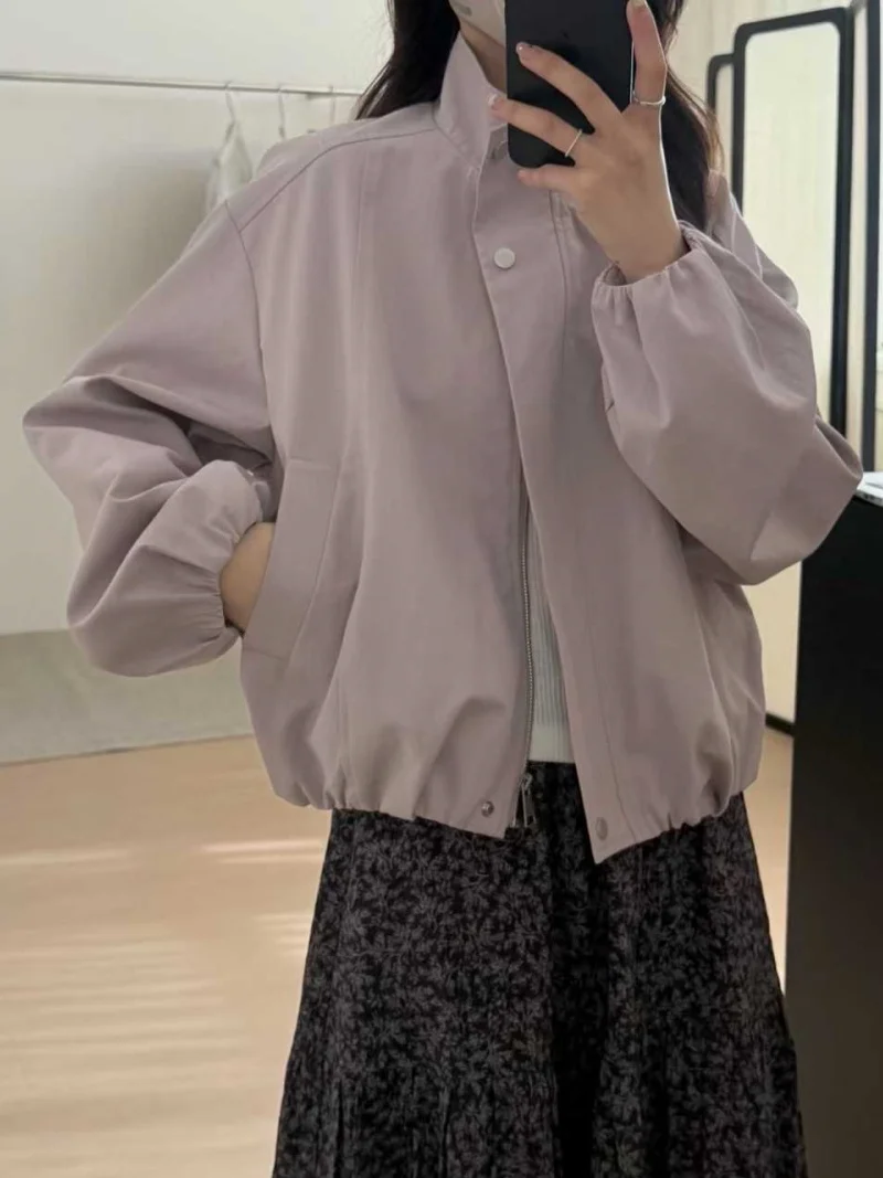 Chuwojia 2026 Spring New Gentle Sle Loose ort Jaet Women's Coat Stand Collar Design Sensation Slimming Effect Zipper Cl...
Chuwojia 2026 Spring New Gentle Sle Loose ort Jaet Women's Coat Stand Collar Design Sensation Slimming Effect Zipper Cl...