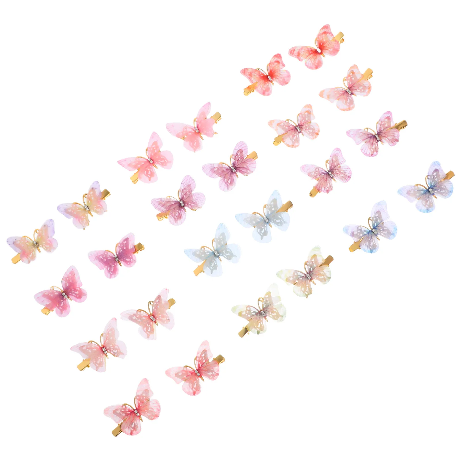 24 Pcs 's Hairpin Butterfly Clip Bang Accessories French Barrette Mini Clips Metal for Women
24 Pcs 's Hairpin Butterfly Clip Bang Accessories French Barrette Mini Clips Metal for Women