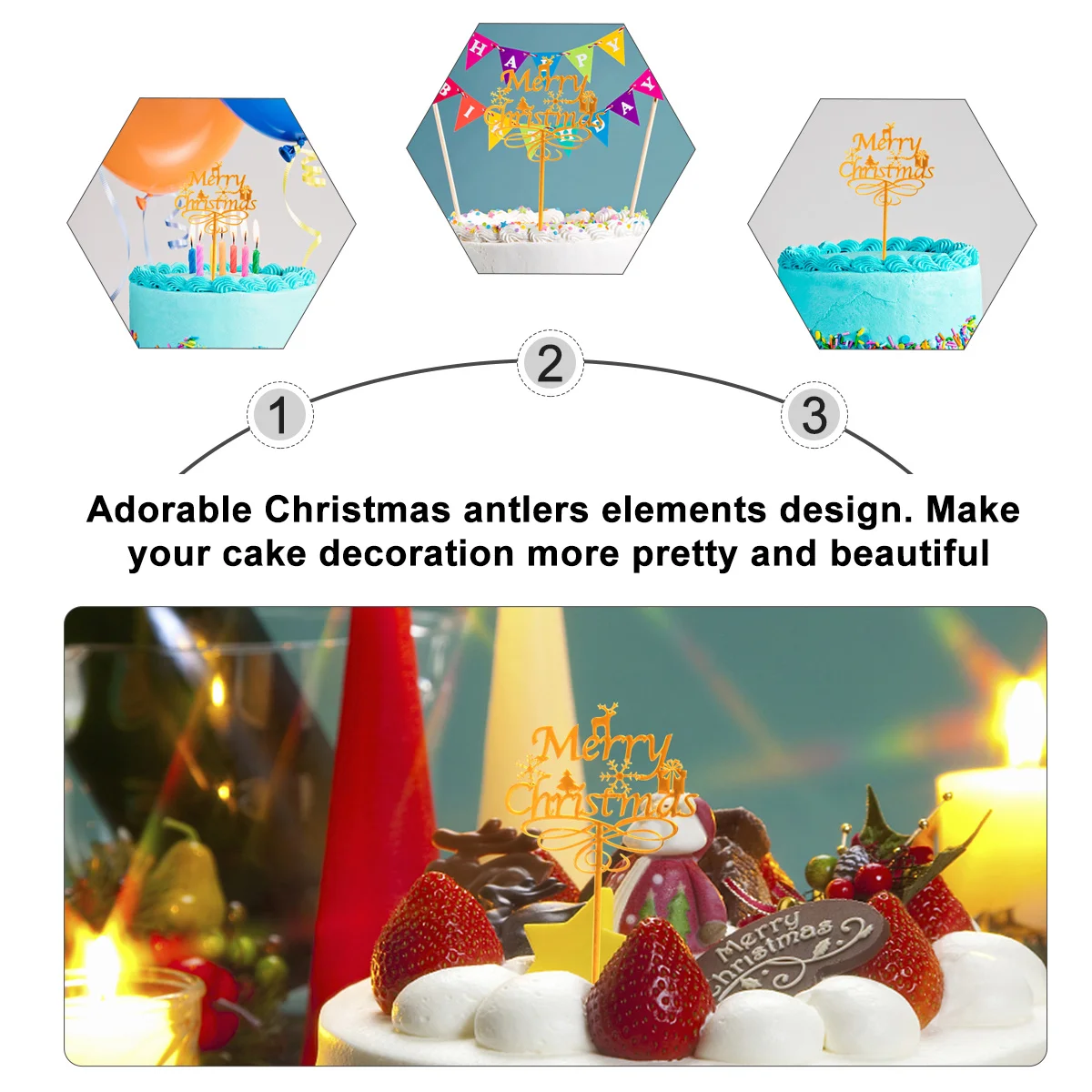 6pcs Cake Decoration Picks Snowflake Design For Christmas Party Cupcake Toppers Holiday Dessert Decorations Acrylic Cake
6pcs Cake Decoration Picks Snowflake Design For Christmas Party Cupcake Toppers Holiday Dessert Decorations Acrylic Cake