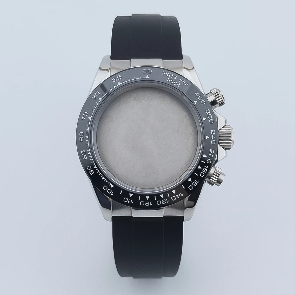 40mm sapphire crystal, compatible with VK63 quartz movement, stainless steel case, rubber strap.
40mm sapphire crystal, compatible with VK63 quartz movement, stainless steel case, rubber strap.