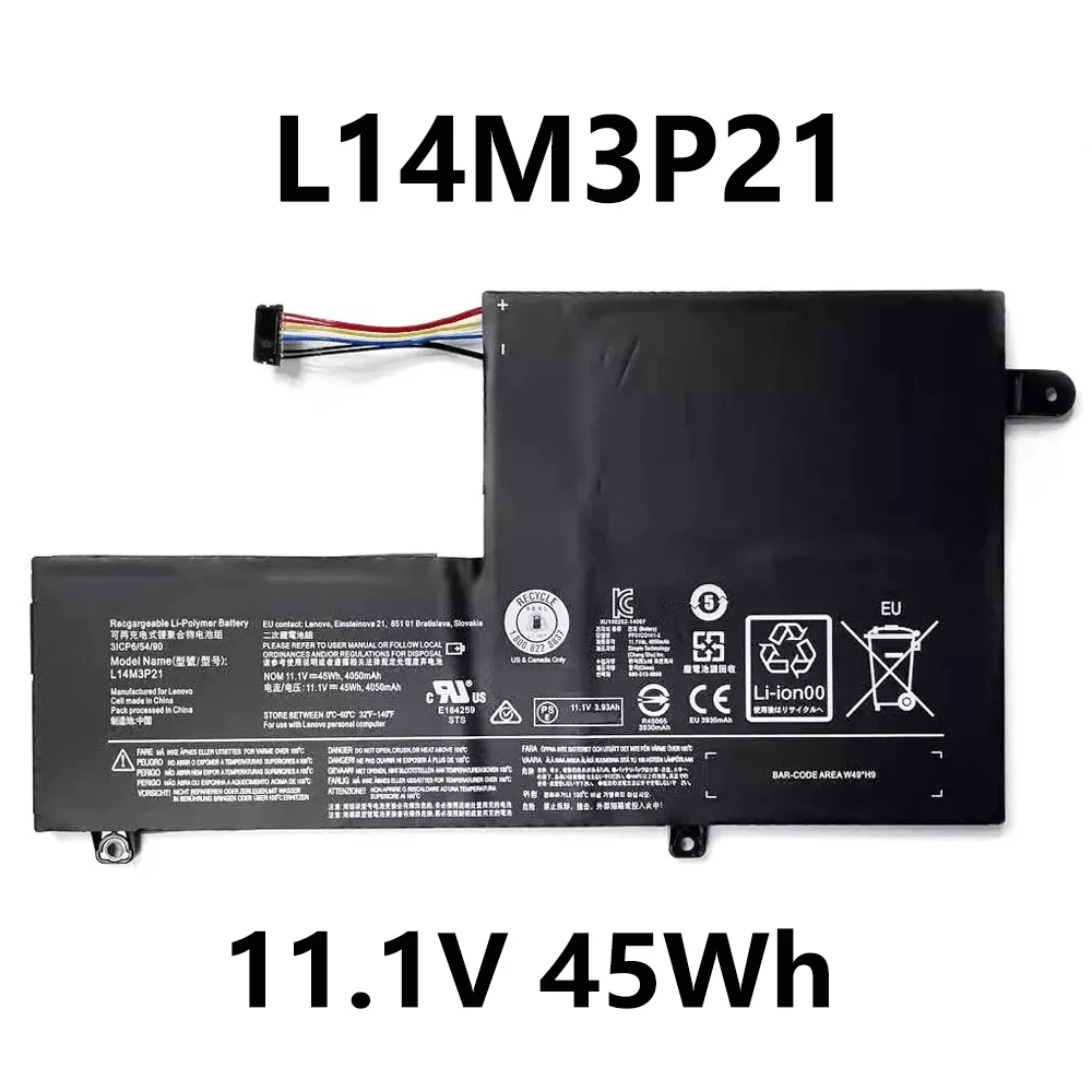 L14M3P21 L14L3P21 11.1V 45Wh Laptop Battery for Lenovo Edge 2-1580 Flex 3-1470 3-1580 Yoga 500-15 xiaoxin 510S Series
L14M3P21 L14L3P21 11.1V 45Wh Laptop Battery for Lenovo Edge 2-1580 Flex 3-1470 3-1580 Yoga 500-15 xiaoxin 510S Series