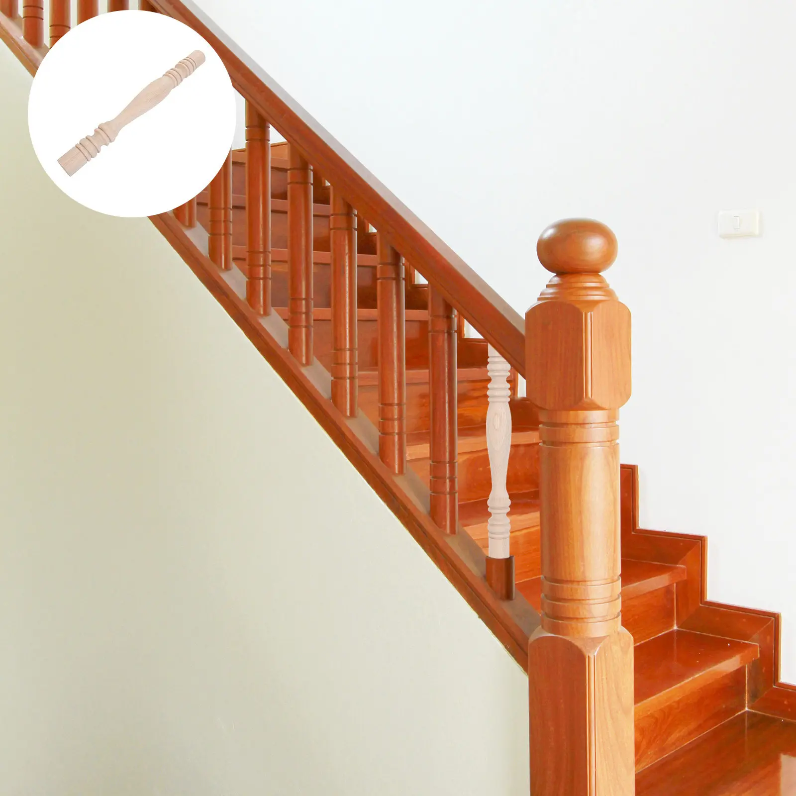 Unfinished Solid Wood Stair Balusters Hand Carved European Pattern Square Round Spindles for Home Decoration Stair Railing Post
Unfinished Solid Wood Stair Balusters Hand Carved European Pattern Square Round Spindles for Home Decoration Stair Railing Post