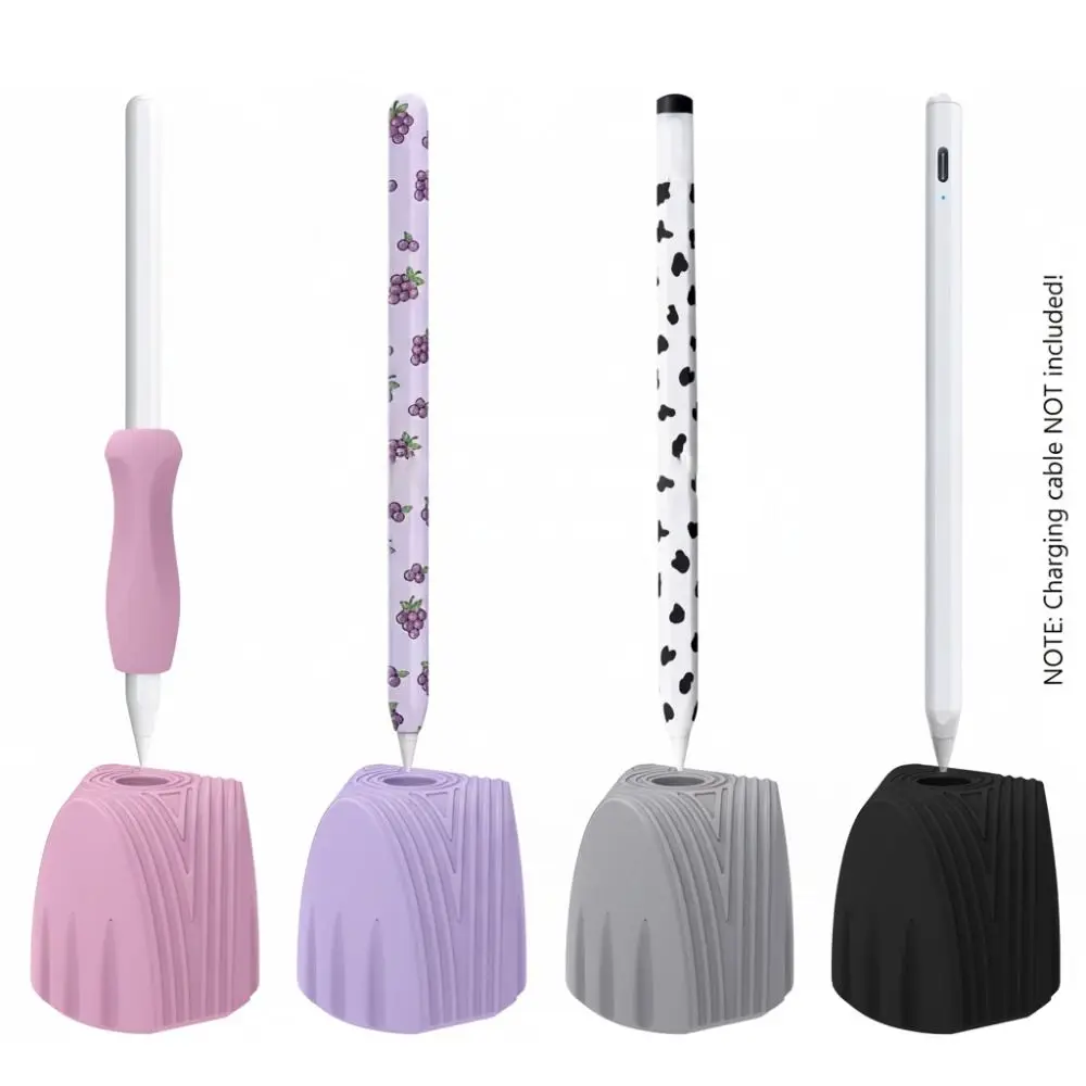 Silicone Vertical Stand Solid Color Two Placement Pen Holder Soft Anti-loss Pen Container for Apple Pencil 1/2/3
Silicone Vertical Stand Solid Color Two Placement Pen Holder Soft Anti-loss Pen Container for Apple Pencil 1/2/3