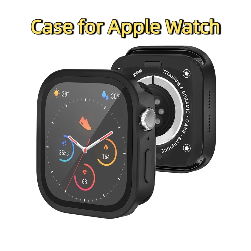 Black-Case For Apple Watch Accessories: Iwatch All In One Metal Anti Drop Case With Film Cover
Black-Case For Apple Watch Accessories: Iwatch All In One Metal Anti Drop Case With Film Cover