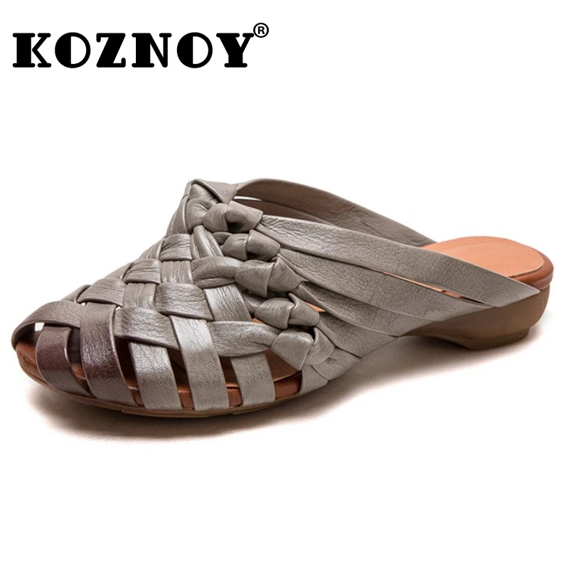 Koznoy 3cm Cow Weave Genuine Leather Ethnic Flats Summer Shoes Shallow Luxury Women Ladies Hollow Slippers Sandals
Koznoy 3cm Cow Weave Genuine Leather Ethnic Flats Summer Shoes Shallow Luxury Women Ladies Hollow Slippers Sandals