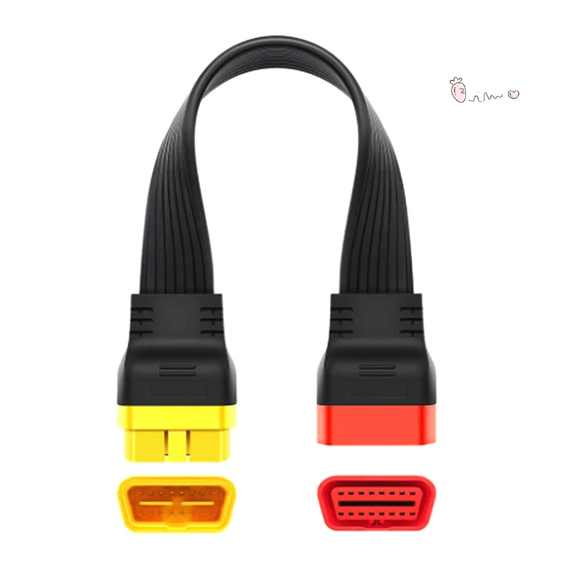 OBD2 OBDII удлинительный кабель «папа-мама» 16-контактный диагностический инструмент для ELM327 Launch Think Diag адаптер негинальный 
OBD2 OBDII удлинительный кабель «папа-мама» 16-контактный диагностический инструмент для ELM327 Launch Think Diag адаптер негинальный