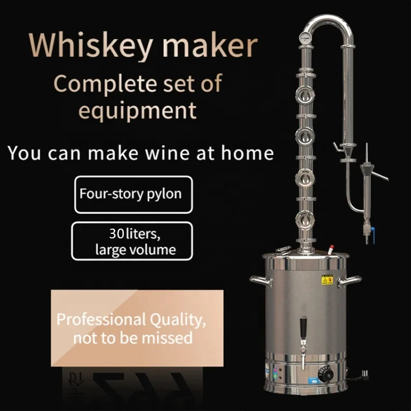 (Sea shipping) 30L Household Small Electric Vodka Alcohol Distiller with 4-Storey Distillation Tower
(Sea shipping) 30L Household Small Electric Vodka Alcohol Distiller with 4-Storey Distillation Tower