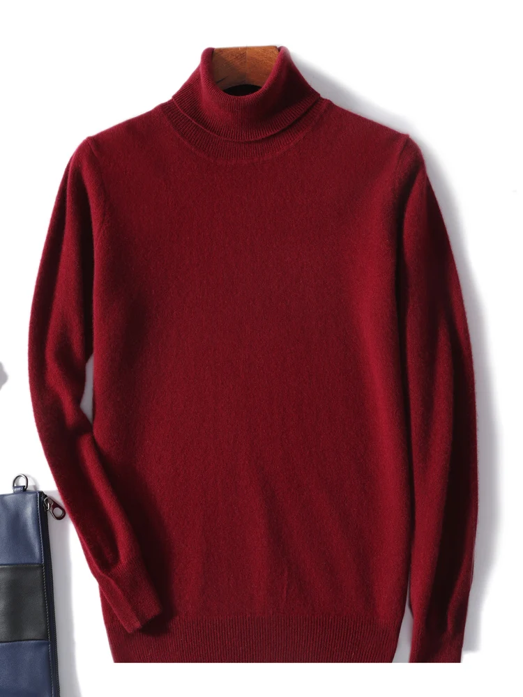 New Knitted Men's Turtleneck Pullover Sweater Spring Autumn Basic Casual Jumper 100% Merino Wool Knitwear Solid Soft Warm Cloth
New Knitted Men's Turtleneck Pullover Sweater Spring Autumn Basic Casual Jumper 100% Merino Wool Knitwear Solid Soft Warm Cloth