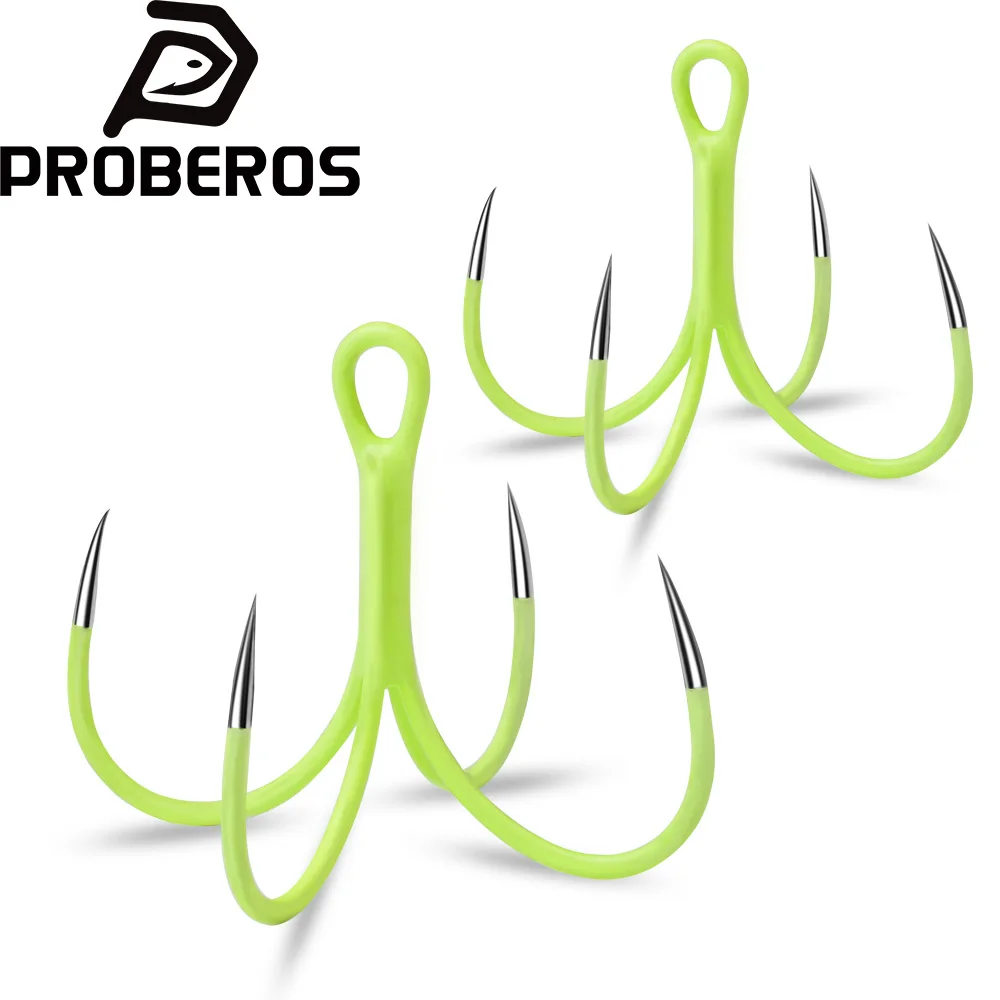 PROBEROS 10pcs/Box Sea Fishing Glow Dark Hooks Barbless Teppan Hooks Four Anchor Hooks 16# 18# Claw Hooks Fork Hooks Squid Hooks
PROBEROS 10pcs/Box Sea Fishing Glow Dark Hooks Barbless Teppan Hooks Four Anchor Hooks 16# 18# Claw Hooks Fork Hooks Squid Hooks