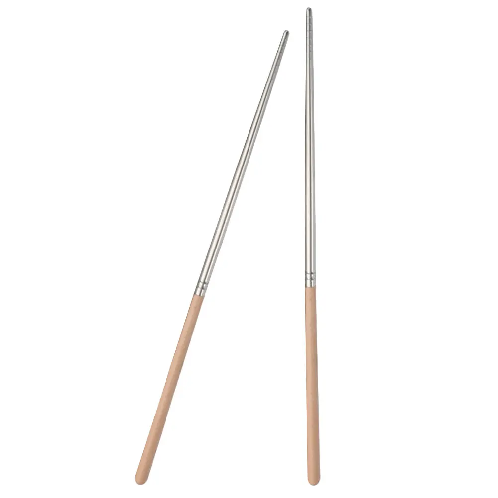 Stainless Steel Chopsticks 304 Wood Handle Anti Scald Hot Pot Cooking Utensils Extra Length Kitchen Tools Reusable
Stainless Steel Chopsticks 304 Wood Handle Anti Scald Hot Pot Cooking Utensils Extra Length Kitchen Tools Reusable