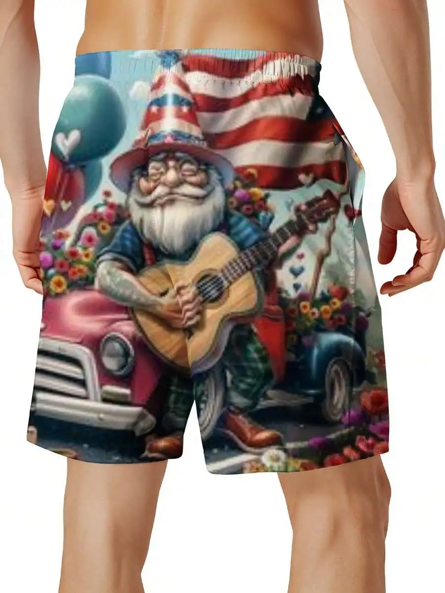 American Flag Gnome Playing Guitar Vintage Car Beach Shorts Men Summer Swim Trunks
American Flag Gnome Playing Guitar Vintage Car Beach Shorts Men Summer Swim Trunks