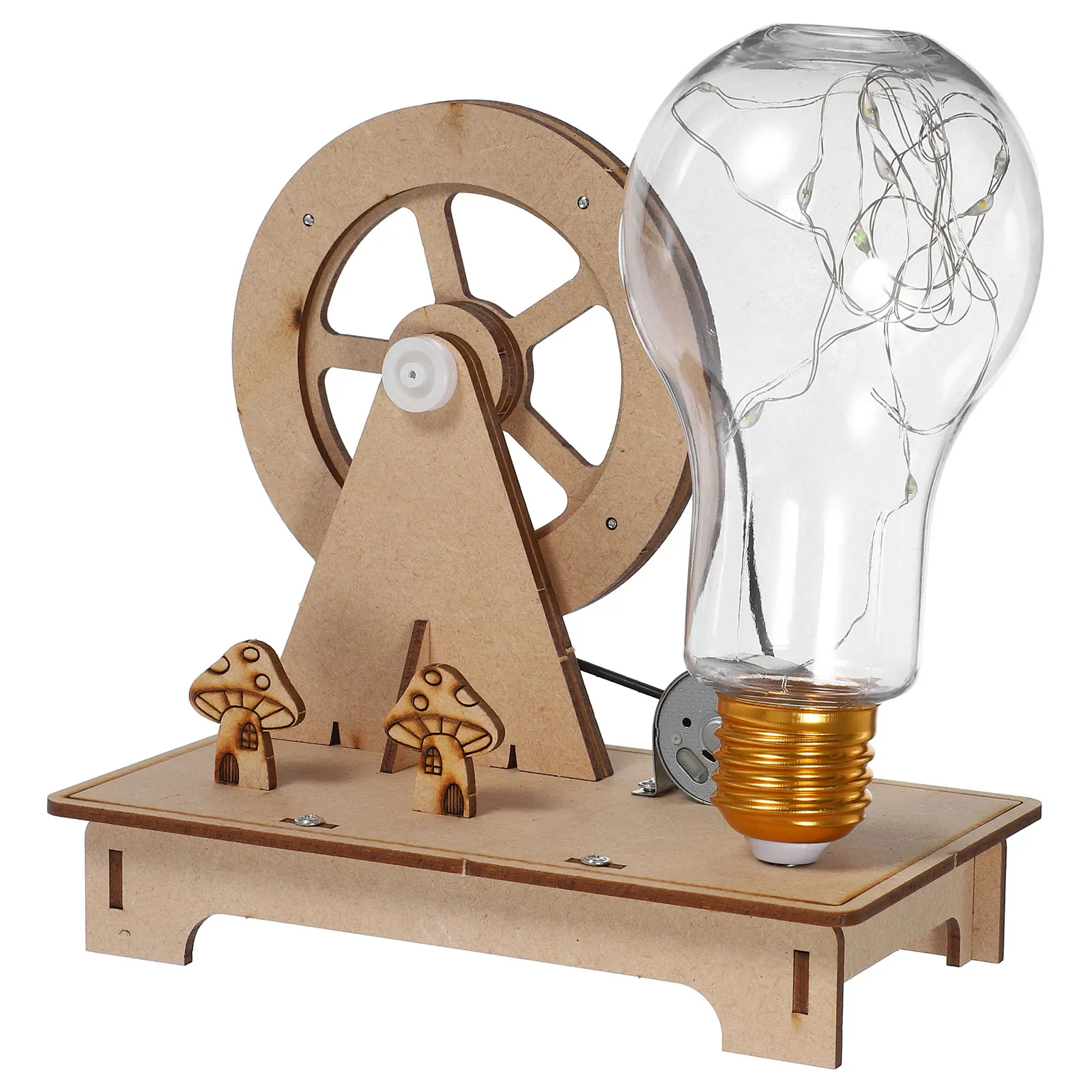 1 set 1 Set Wooden Hand Crank Generator Diy Electricity Kit For Kids Science Learning Portable Power Emergency Handheld Crank
1 set 1 Set Wooden Hand Crank Generator Diy Electricity Kit For Kids Science Learning Portable Power Emergency Handheld Crank