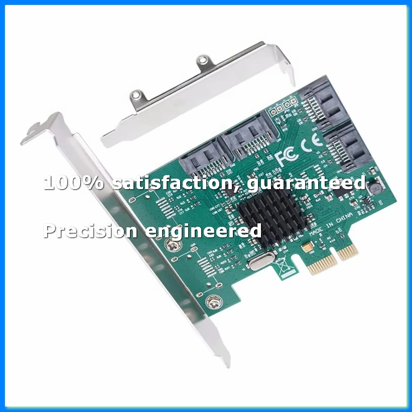 SATA PCIE Expansion Card Adapter PCI Express X1 to 4 Port SATA3.0 Controller 88SE9215 Chip PCI E PCI-E SATA 3 Multiplier-ABAM
SATA PCIE Expansion Card Adapter PCI Express X1 to 4 Port SATA3.0 Controller 88SE9215 Chip PCI E PCI-E SATA 3 Multiplier-ABAM