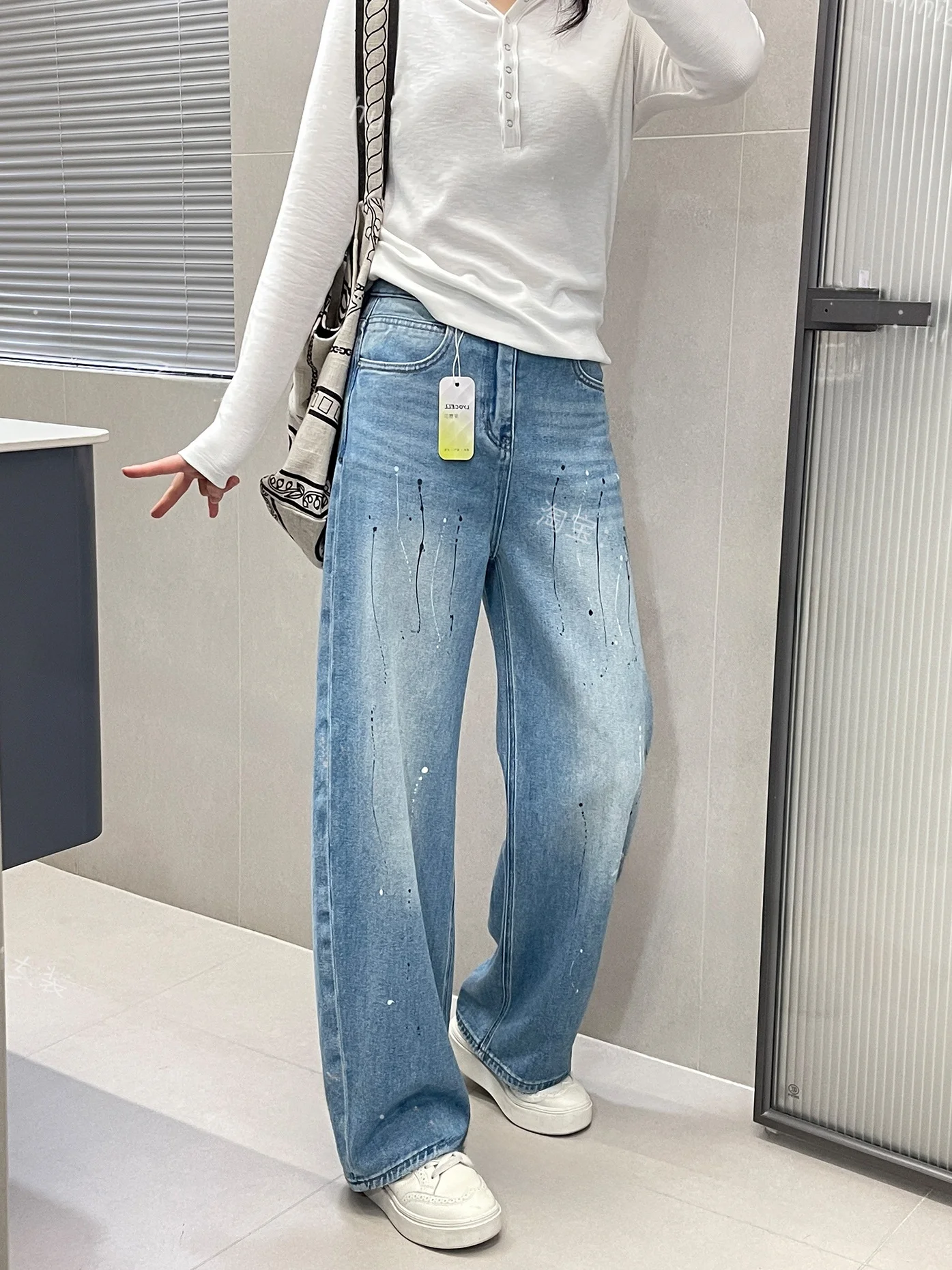 Artistic Waed Denim Jeans Women's Straight Leg Wide Leg Pants Slimming Spring New Sle Blue Color Knife Bootcut
Artistic Waed Denim Jeans Women's Straight Leg Wide Leg Pants Slimming Spring New Sle Blue Color Knife Bootcut