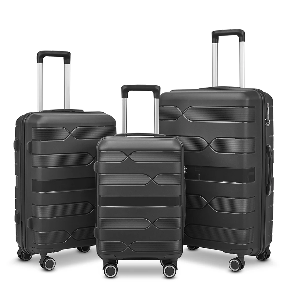 3pcs/set PP Luggage Travel Case suitcase 20/24/28 inch trolley case luggage roles P801
3pcs/set PP Luggage Travel Case suitcase 20/24/28 inch trolley case luggage roles P801