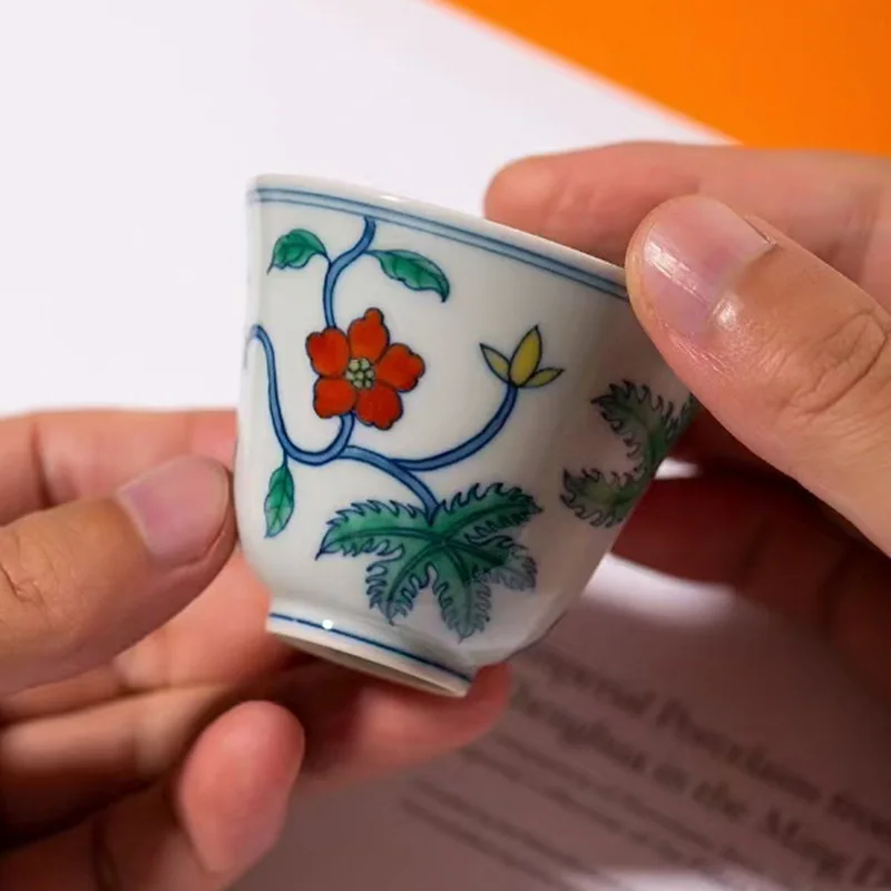 High Quality Hand-Painted Fighting Color Okra Pattern Cup Jingdezhen Chinese Retro Handmade High-End Personal
High Quality Hand-Painted Fighting Color Okra Pattern Cup Jingdezhen Chinese Retro Handmade High-End Personal