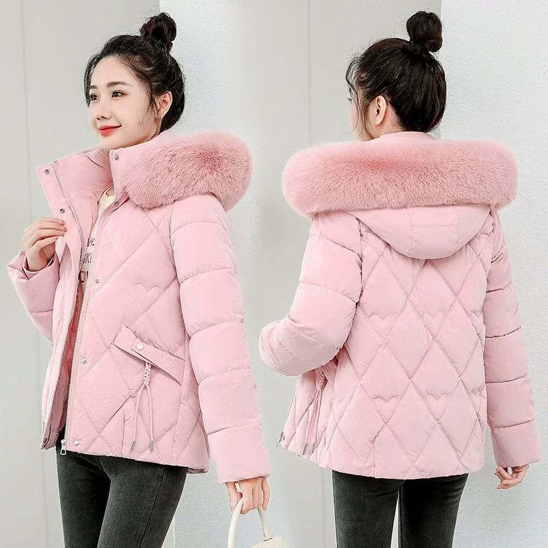 Women Winter Jacket Coat 2025 New Thick Hooded Fur Collar Down Cotton Padded Jackets Female Warm Parkas Outwear Casaco Feminino
Women Winter Jacket Coat 2025 New Thick Hooded Fur Collar Down Cotton Padded Jackets Female Warm Parkas Outwear Casaco Feminino