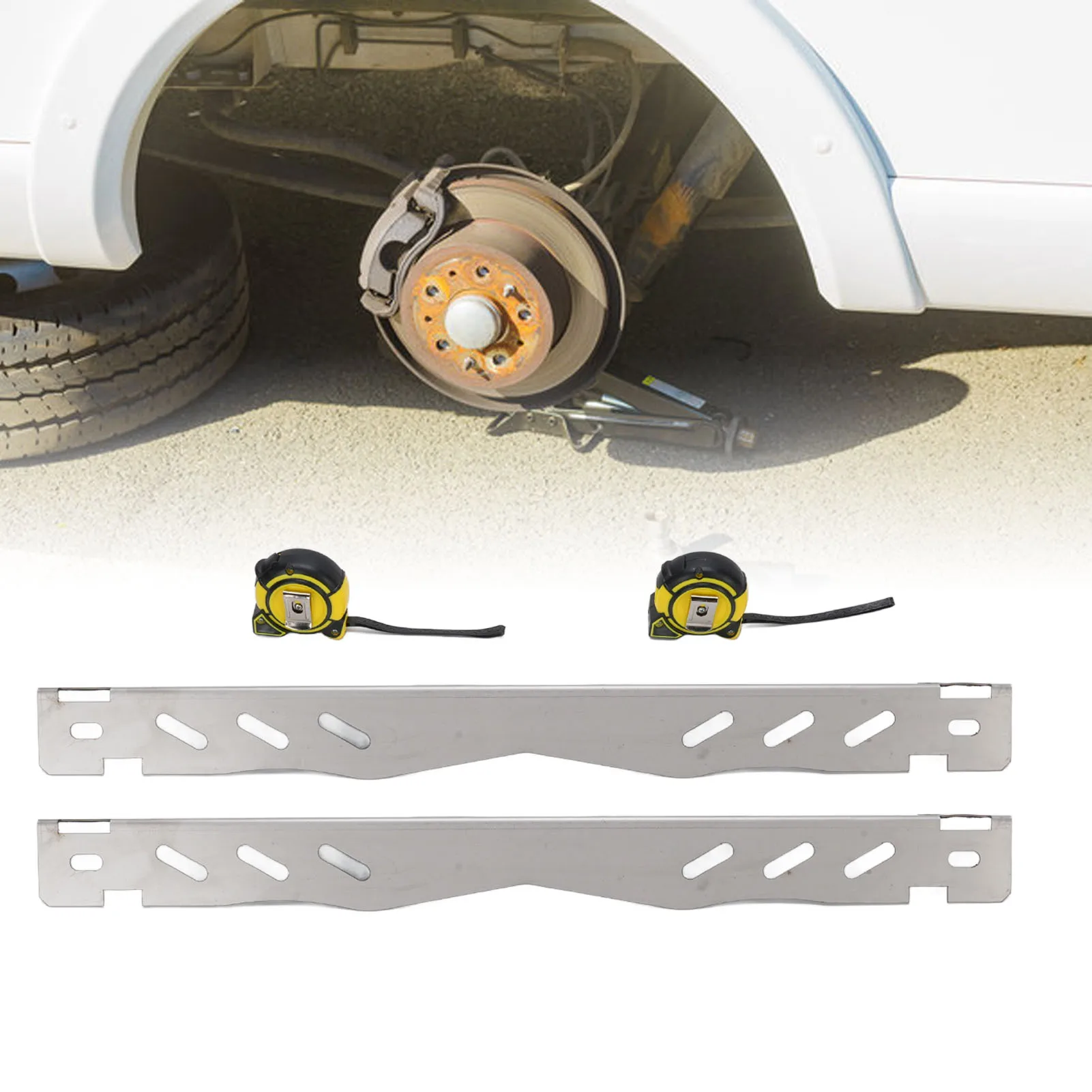 2Pcs Automotive Wheel Alignment Tools Heavy Duty Hub Alloy Steel Toe Plates for Vehicles Tire Repair with 2 Tape Measures
2Pcs Automotive Wheel Alignment Tools Heavy Duty Hub Alloy Steel Toe Plates for Vehicles Tire Repair with 2 Tape Measures