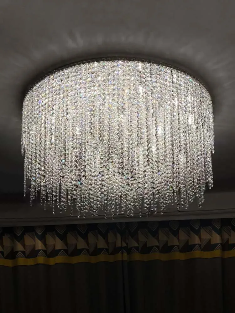 Modern living room lamp, Egyptian crystal ceiling lamp, light luxury villa hall, art bedroom, circular hotel dining room lamp
Modern living room lamp, Egyptian crystal ceiling lamp, light luxury villa hall, art bedroom, circular hotel dining room lamp