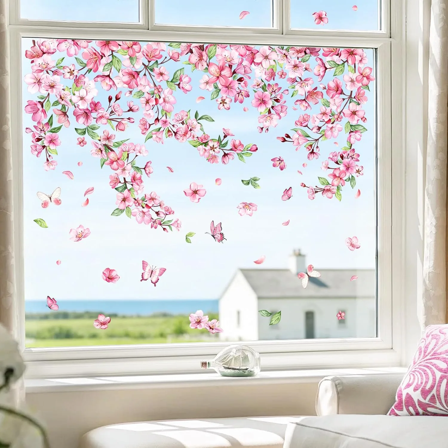 CX fresh spring butterfly flower window sticker flower pvc static sticker shopping mall window decoration window sticker
CX fresh spring butterfly flower window sticker flower pvc static sticker shopping mall window decoration window sticker
