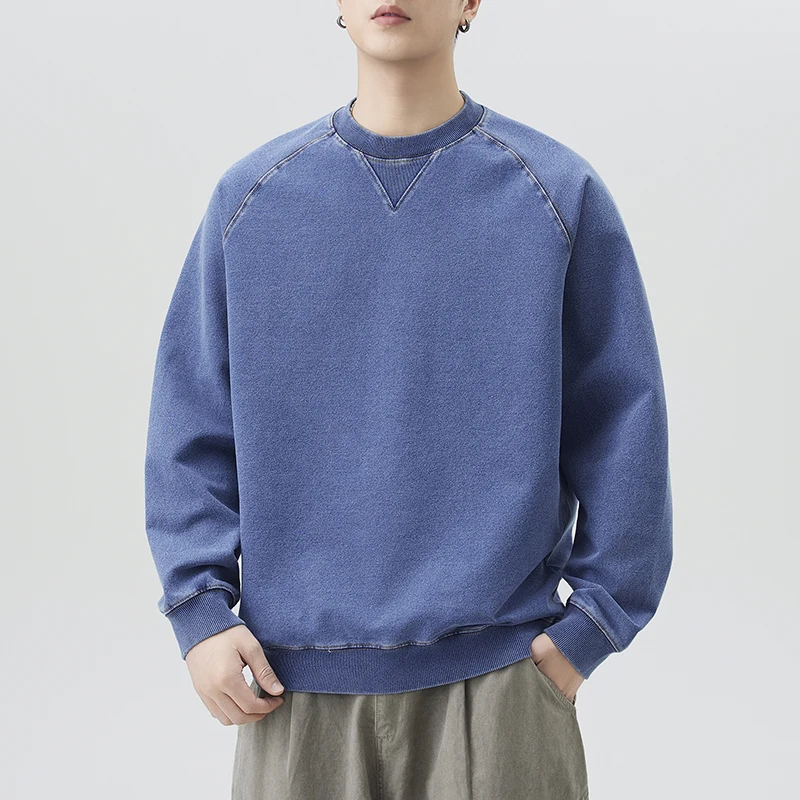 Autumn Vintage Washed Knitted Denim Sweatshirt Men Streetwear Fashion Casual Loose Pullover Sweatshirts Cityboy Hoodies Tops
Autumn Vintage Washed Knitted Denim Sweatshirt Men Streetwear Fashion Casual Loose Pullover Sweatshirts Cityboy Hoodies Tops