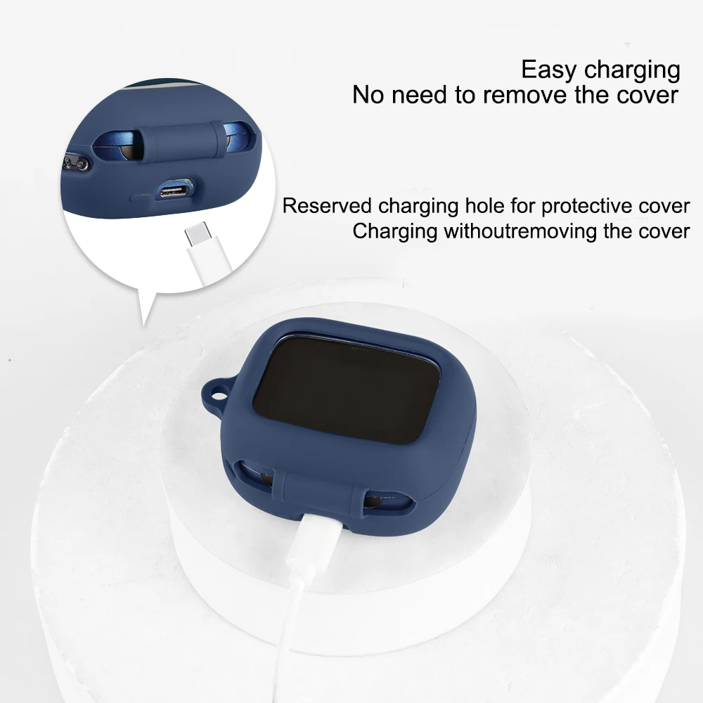 Protective Case for JBL LIVE Beam 4 Wireless Earbuds, Silicone Earphones Skin Cover with Round Buckle, Charging Port Accessible
Protective Case for JBL LIVE Beam 4 Wireless Earbuds, Silicone Earphones Skin Cover with Round Buckle, Charging Port Accessible