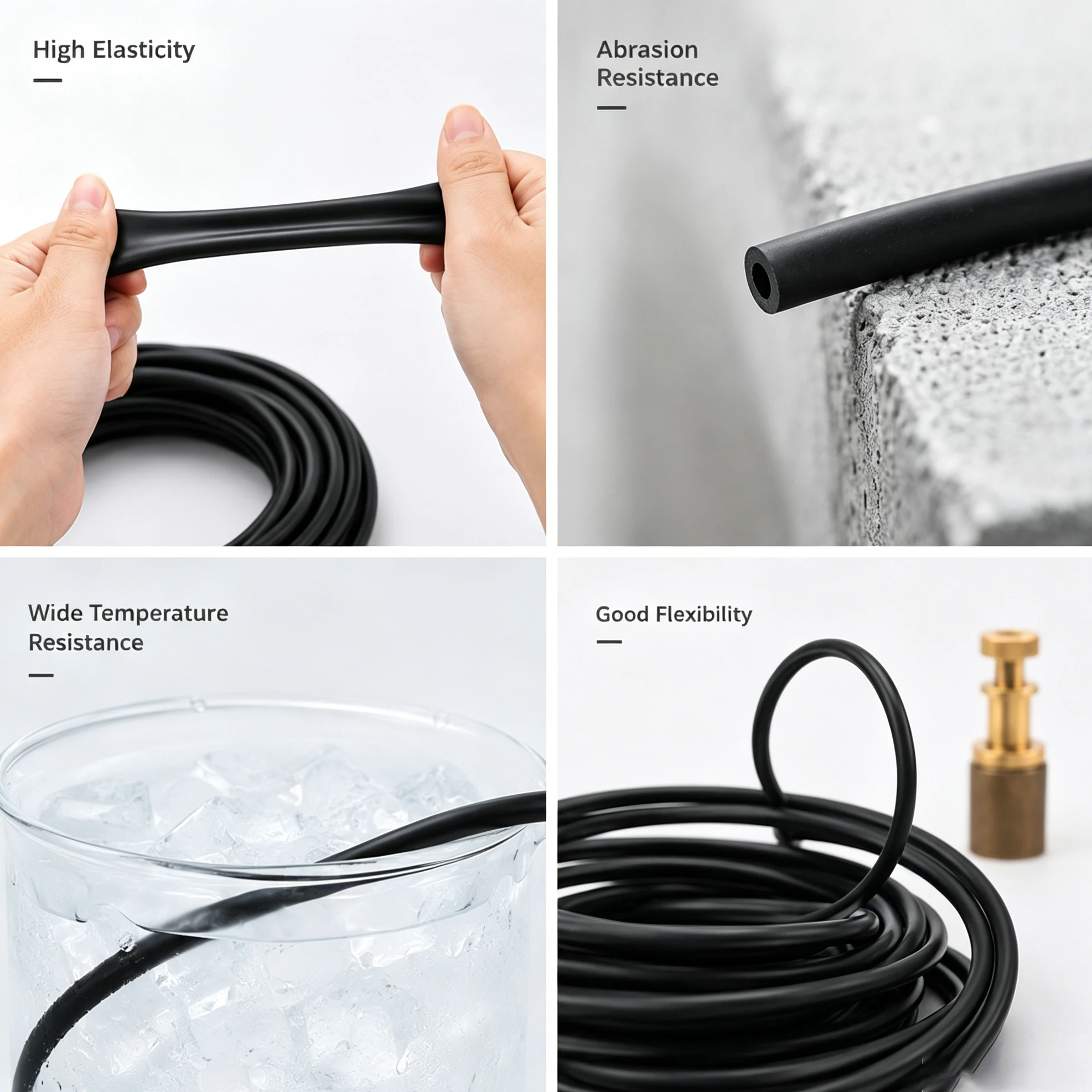 1/2/3/5M Black natural latex tube ID1.5~6mm, resistant to stretching and not easily broken, with excellent air tightness
1/2/3/5M Black natural latex tube ID1.5~6mm, resistant to stretching and not easily broken, with excellent air tightness