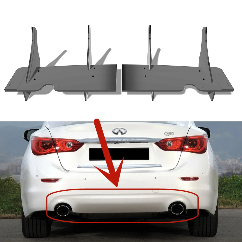 For Infiniti Q50 s 2013--2016 Year Rear Diffuser Bumper Lips Spoiler Splitter Body Kit Accessories
For Infiniti Q50 s 2013--2016 Year Rear Diffuser Bumper Lips Spoiler Splitter Body Kit Accessories