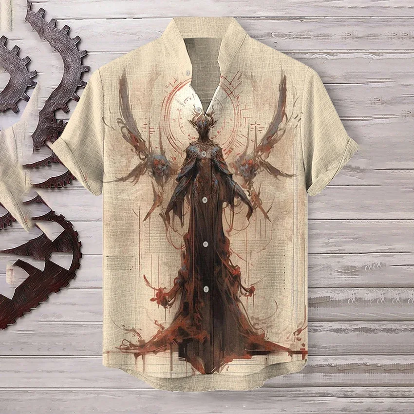 New printed short sleeved shirt for foreign trade fashion casual loose fitting T-shirt shirt, bamboo linen shirt top S-5Xfree s
New printed short sleeved shirt for foreign trade fashion casual loose fitting T-shirt shirt, bamboo linen shirt top S-5Xfree s