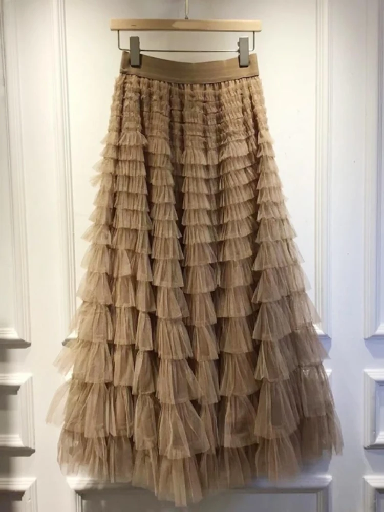 Ele Me Lace Hemline Midi Skirt Women's Faion Spring 2025 High Waist A-Line Long Slimming Cake Sle Skirt
Ele Me Lace Hemline Midi Skirt Women's Faion Spring 2025 High Waist A-Line Long Slimming Cake Sle Skirt