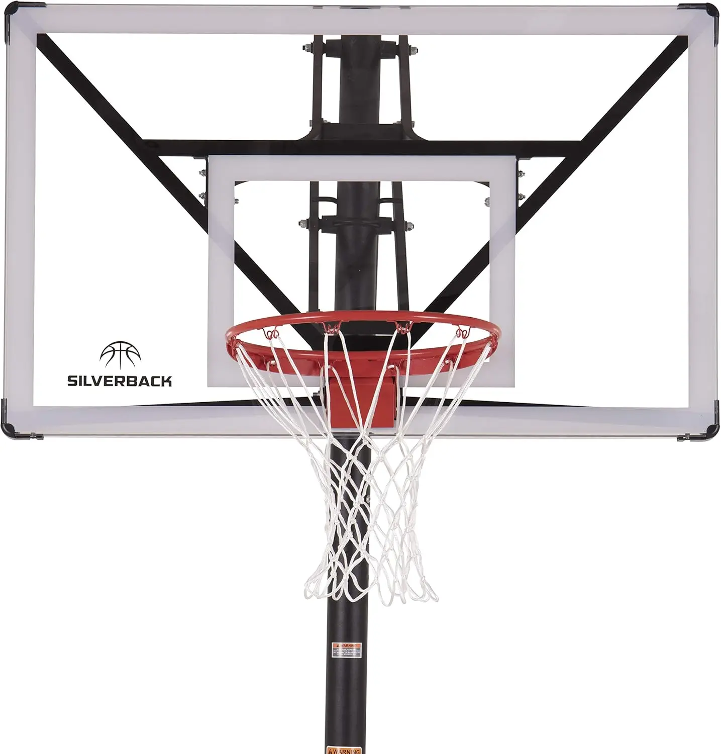 Silverback Height Adjustable In-Ground Basketball Hoop with Tempered Glass Backboard, Pro-Style Breakaway Rim, Pole and
Silverback Height Adjustable In-Ground Basketball Hoop with Tempered Glass Backboard, Pro-Style Breakaway Rim, Pole and