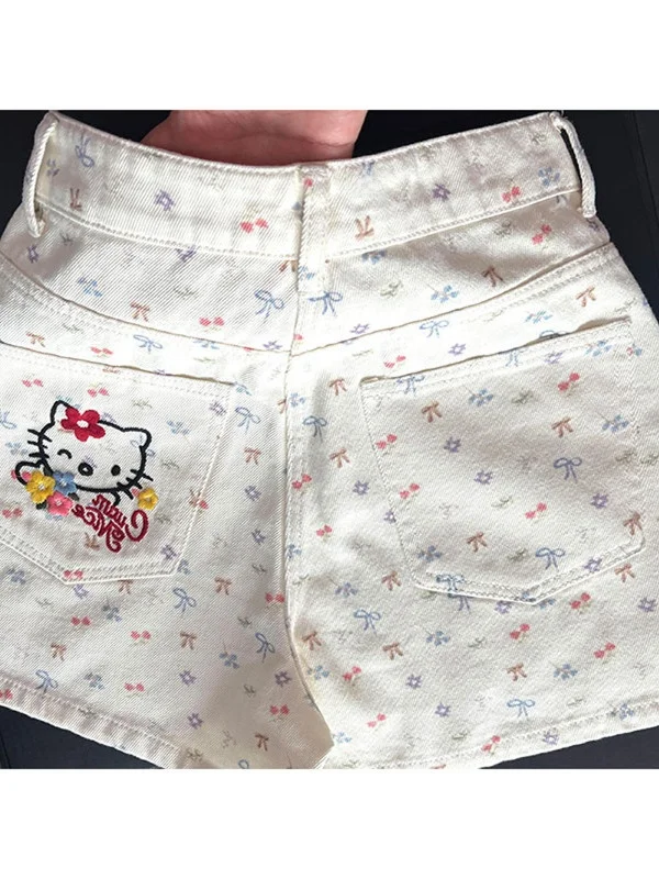 Hot Pants Women's High Waist Loose Fit Kit Embroidery Denim Super ort orts Summer Commute Sle hine Embroidered Jeans
Hot Pants Women's High Waist Loose Fit Kit Embroidery Denim Super ort orts Summer Commute Sle hine Embroidered Jeans