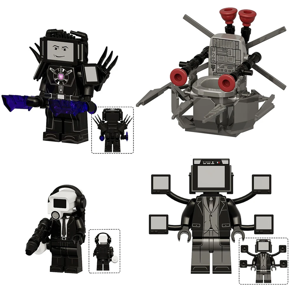 Mini Skibidi Toilet Blocks Animation Titan TV Man Lightning Toilet Man Flight Monitor Bricks Models Toys Children Birthday Gifts
Mini Skibidi Toilet Blocks Animation Titan TV Man Lightning Toilet Man Flight Monitor Bricks Models Toys Children Birthday Gifts