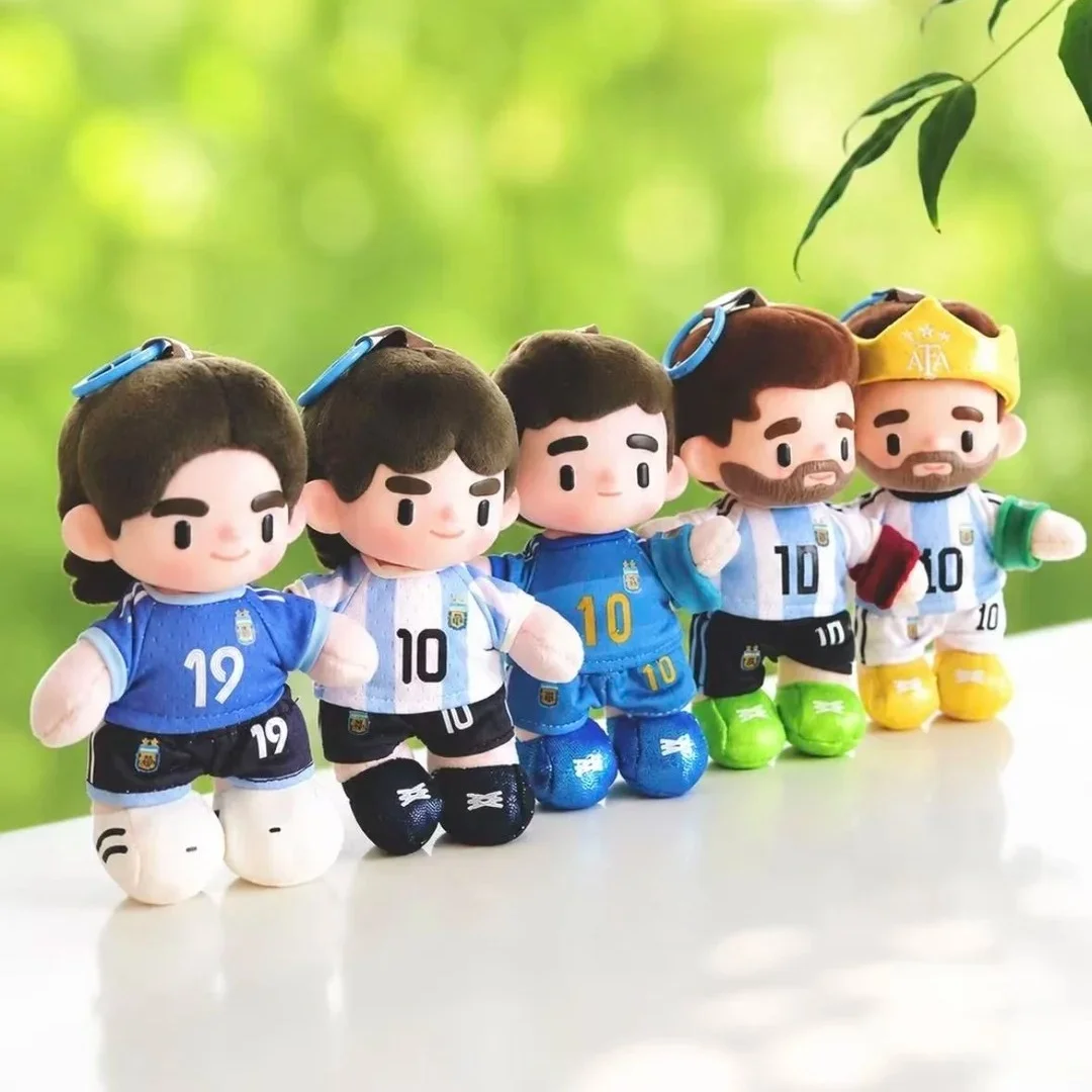 Argentina National Football Team Blind Box Plush Doll Keychain Collectible Souvenir For Football Fans
Argentina National Football Team Blind Box Plush Doll Keychain Collectible Souvenir For Football Fans